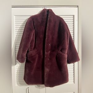 NWOT ABERCROMBIE Vegan Fur Coat